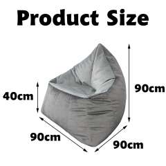 New Style Beanbag Sofa Chair Adult Seat Bean Bag Cover Without Filling Indoor Rice Dumpling Boat Beanbag For Relaxing