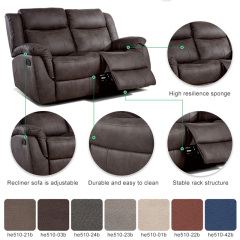 Foshan Reclining Chairs L Shape Italian Leather Corner Couch Set 3 Seater Recliner Sofa Set Sectional
