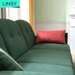 Multi Color Optional Modern Living Room Furniture L Shape Sofa Cum Bed Designs