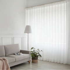 Eco friendly new recycle fabric  material 100% polyester dolly sheer fabric  living room curtain