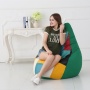 Outdoor leisure swimming beach relaxing comfortable waterproof PVC leather fashion stitching color bean bag chair