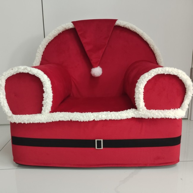 Living Room Furniture Customizable New Design Cute Style Cartoon Christmas Chair Soft Foam sofa For Kids