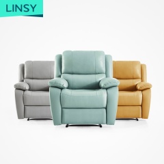 Wholesale Cheap Nordic Modern  Lazy Real Leather Power Recliner Sofa Set