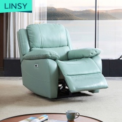 Wholesale Cheap Nordic Modern  Lazy Real Leather Power Recliner Sofa Set