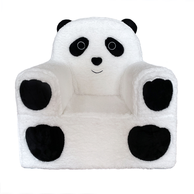 Bean Bag Living Room Comfortable Panda Shape Cute Bean Bag Sofa  Brushed Velvet Cartoons Bean Bag Sofa