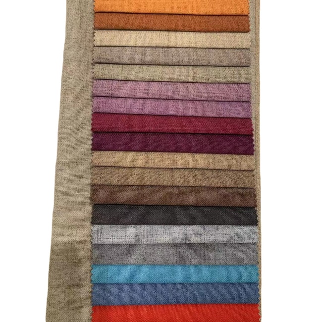 168- manufactory linen sofa fabrics poluar plain home textiles furnture fabrics