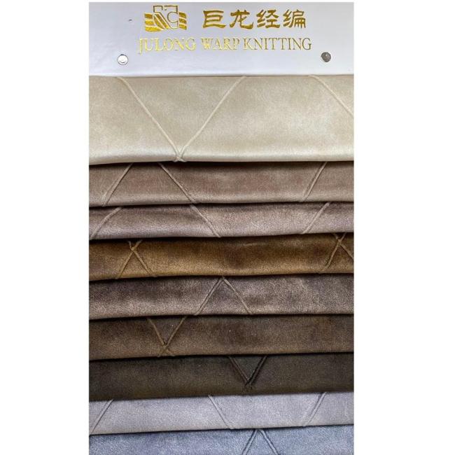 JL20051- Hot sale 100% Polyester Upholstery Holland velvet embroidery fabric textiles fabric