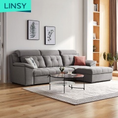 Linsy Hot Living Room L Shape Leather Wholesale Sofa Bed Furniture Modern 967