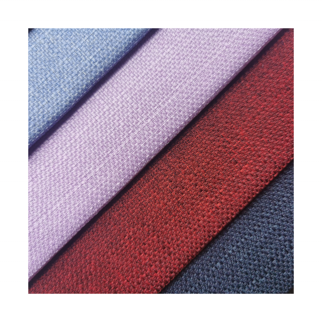 100% Polyester Fabric Linen Look Jacquard Linen Fabric Sofa Linen