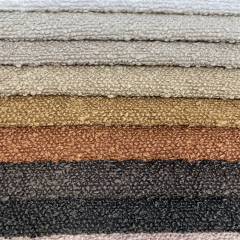 Home textile fabrics suppliers 100 Polyester boucle fabric soft sherpa faux lamb wool fleece sofa cover fabric material prices
