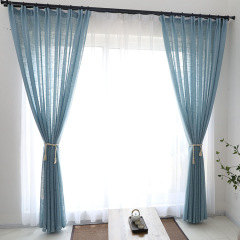 latest design colorful plain voile fabric for windows sheer curtain