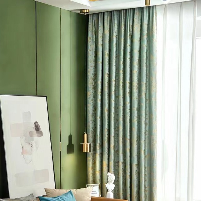 2022 soft fabric market price offer free samples velvet drapes jacquard curtain fabric for home textile
