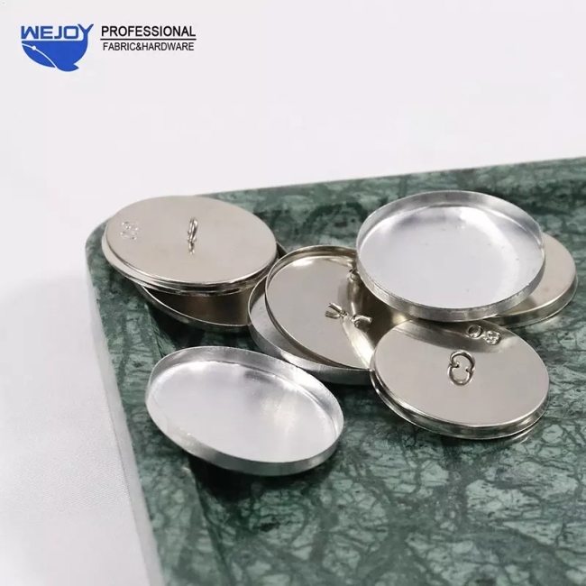 Wejoy 20mm Button covering kit matte snap silver waterproof button cover crystal buttons for sofa