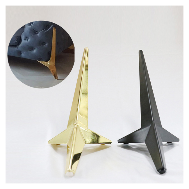 Wejoy European Light Luxury Style Metal Aluminum Chrome Popular Sofa Gold Furniture Legs