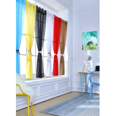 80gsm voile sheer fabric 66*90in rod pocket curtain