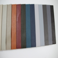 PU surface+100 polyester backing fabric leatheroid  for chair and car seat