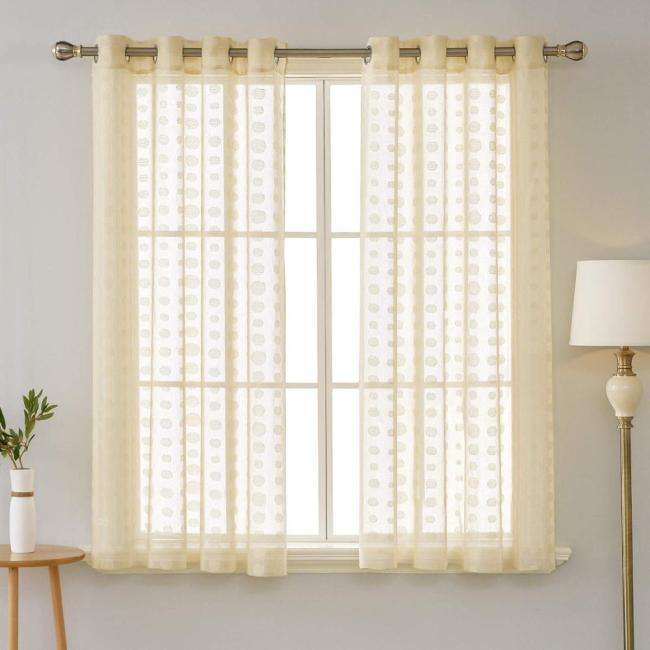 new design wholesale living room hotel  window decorative  grommet sheer rideaux cortina  curtains