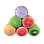 wholesale pink fruit shape round colorful waterproof large oxford pouf ottoman bench ottoman