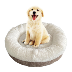 2022 BEST Seller Products Wholesales Luxury Brown Soft Velvet Comfortable Dog bed Pet bed