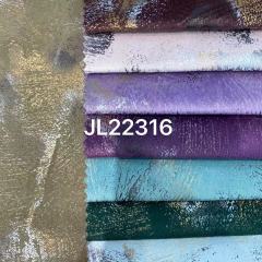 High Quality Luxury Upholstery Holland Velvet Bronzing/Foil Velvet Fabric For Sofa