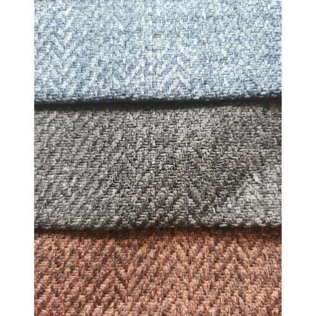High Quality Linen Polyester Sofa Fabric Jacquard Linen Like Look Woven Fabric For Sofa