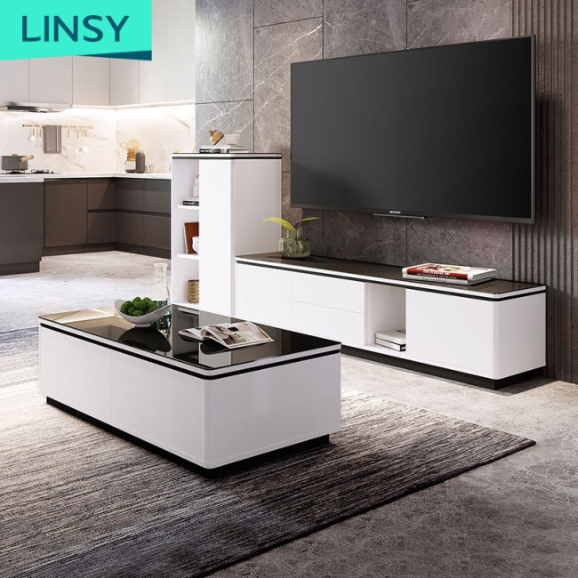 Living Room Wood Luxury Latest Design Wooden Modern Tv Stand Furniture