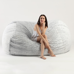 New 6ft Shredded Sponge Filled Foam Bean Bag Large Lazy Sofa Living Room Sofas Bean Bag Giant Sofa sack