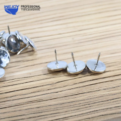 Wejoy Furniture accessories sofa rhinestone diamond nail studs pins round decorative iron nail upholstery nails tacks