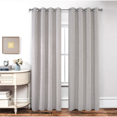 Look Curtains with Coating Ready Made Stock Blackout Thermal Curtains Soft 100% Blackout Linen 100% Polyester,100% Polyester XXC