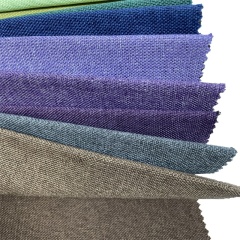 Factory cheap Price upholstery fabrics linen look woven fabric for sofa
