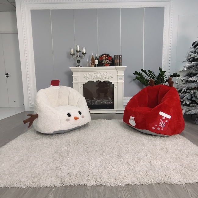 2022 Christmas theme Factory Direct Price Fashion Indoor Children Soft Sofa Seat Kids Foam Chair Snowman features child seats
