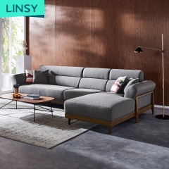 Modern Style Sofa Set Wooden Designs Classic Seating Living Room Sofa Sectional European Style Fabric