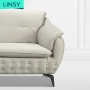 Linsy Malaysia Modern Couches Luxury Button Fabric Sectional Sofas Living Room Furniture Sets JYM2177