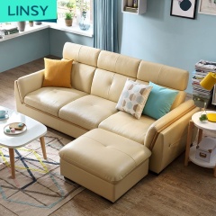 Multicolor Optional Home Furniture Modern Yellow Leather Sofa