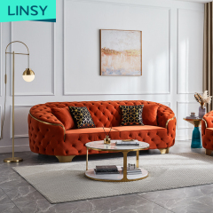 Linsy Luxury Modern Italian Chesterfield Sofa Tufted Velvet Sofa Set Velvet Designs Couch Furniture Living Room Sofas Rbj8K