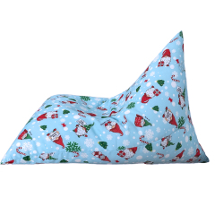 Printing Christmas Canvas beanbag sofa  Chair Can Be Customized Living Room furniture Kids Triangle Beanbag
