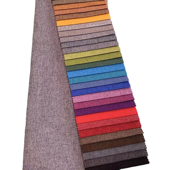 019---High Quality Cheap Price 100% Linen Sofa Fabrics For Furniture Fabrics Upholstery