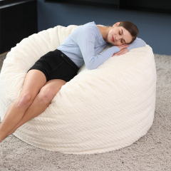 Wholesale soft fleece beanbag gaming bean bag bed chair 4FT Giant Beanbag Sofa Bed