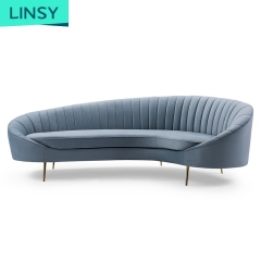 Linsy Extra Large Comfortable Texture Cat Scratch Fabric Sofas 4 Seater Home Cinema Living Room Modern Low Arm Sofa JYM1923