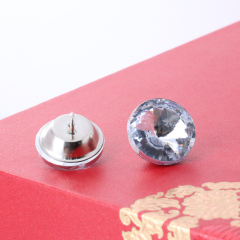 Wejoy Decorative acrylic diamond Crystal Round Rhinestone Diamond Acrylic Upholstery Buttons For Sofa