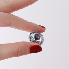 Wejoy Decorative acrylic diamond Crystal Round Rhinestone Diamond Acrylic Upholstery Buttons For Sofa