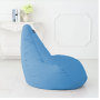 Wholesales most popular large adult luxury recliner sky blue PU leather gaming beanbag chair for living room furniture