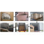 Modern Living Room Sofa Waterproof 3D Mesh and Oxford Polyester Fabric Lazy Gaming Bean Bag Chair