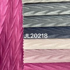 Latest Design 100% Polyester Holland Velvet Embossed For Home Textile Upholstery Fabric Sofa