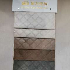 JL17402-china imitation faux leather fabric bronze knitted with emboss design for sofas leather fabrics