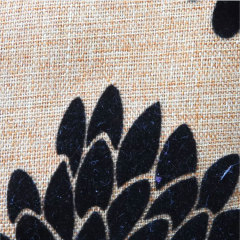 2022 New Style Sofa Fabrics Print Flocking Fabric Custom Flock Linen Fabric