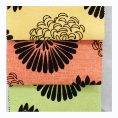 Home Textile Velvet Flocking Sofa Fabric Linen Flock Fabric For Upholstery
