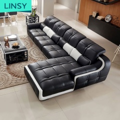Modern furniture top leather sofa living room light luxury leather sofa set