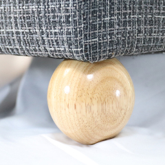 Customized Wooden round ball furniture leg Sofa Chair Carved Solid Wood Legs Feet Table Wooden Legs For Furniture