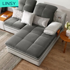Simple modern living room Fabric sofa small apartment sofa combination furniture set
